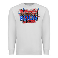 Dove Grey boom boom mama Premium Sweatshirt - Zillion Design Studio