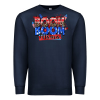 Navy boom boom mama Premium Sweatshirt - Zillion Design Studio