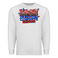 Oatmeal Heather boom boom mama Premium Sweatshirt - Zillion Design Studio