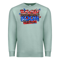 Seafoam boom boom mama Premium Sweatshirt - Zillion Design Studio