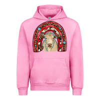 Fuchsia Pink valentines charolais  rainbow Urban Hoodie - JahusDesignShop
