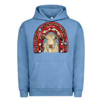 Pigment Pebble Blue valentines charolais  rainbow Urban Hoodie - JahusDesignShop