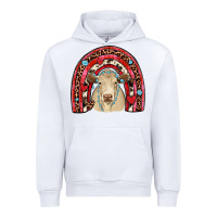 White valentines charolais  rainbow Urban Hoodie - JahusDesignShop