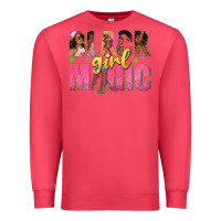 Cardinal black girl magic with afro black women Premium Sweatshirt - texasbilliewilder