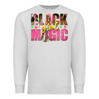 Dove Grey black girl magic with afro black women Premium Sweatshirt - texasbilliewilder