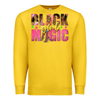 Lemon black girl magic with afro black women Premium Sweatshirt - texasbilliewilder