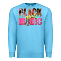 Black Girl Magic With Afro Black Women Premium Sweatshirt | Teevron