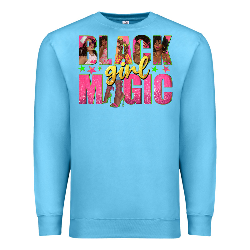 Black Girl Magic With Afro Black Women Premium Sweatshirt by texasbilliewilder | Teevron