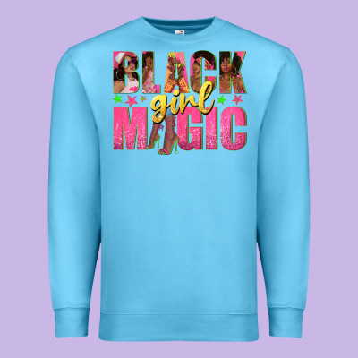 Premium Sweatshirt black girl magic with afro black women
