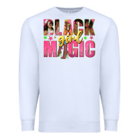 White black girl magic with afro black women Premium Sweatshirt - texasbilliewilder
