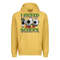 Antique Gold i kicked 100 days of school Premium Hoodie - Artiststas
