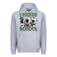 Heather Grey i kicked 100 days of school Premium Hoodie - Artiststas