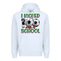 White i kicked 100 days of school Premium Hoodie - Artiststas