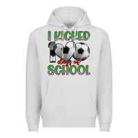 Dove Grey i kicked 100 days of school Premium Hoodie - Artiststas