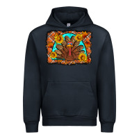 Navy Thanksgiving Turkey Urban Hoodie - Artiststas