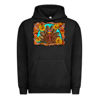 Pigment Black Thanksgiving Turkey Urban Hoodie - Artiststas