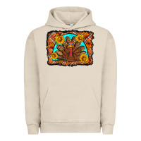 Pigment French Oak Thanksgiving Turkey Urban Hoodie - Artiststas