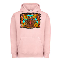 Pigment Salmon Thanksgiving Turkey Urban Hoodie - Artiststas