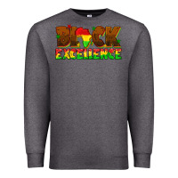 Charcoal Heather black excellence juneteenth Premium Sweatshirt - texasbilliewilder