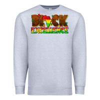 Heather Grey black excellence juneteenth Premium Sweatshirt - texasbilliewilder