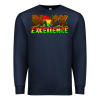 Navy black excellence juneteenth Premium Sweatshirt - texasbilliewilder