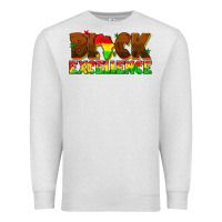Oatmeal Heather black excellence juneteenth Premium Sweatshirt - texasbilliewilder