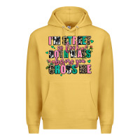 Antique Gold floral i am street so look both ways before you cr Premium Hoodie - AdoDesignShop