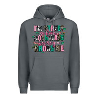 Rock floral i am street so look both ways before you cr Premium Hoodie - AdoDesignShop