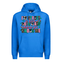 True Royal floral i am street so look both ways before you cr Premium Hoodie - AdoDesignShop