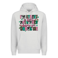 Dove Grey floral i am street so look both ways before you cr Premium Hoodie - AdoDesignShop
