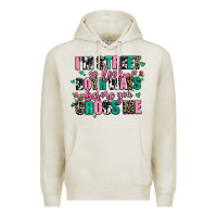 Oatmeal Heather floral i am street so look both ways before you cr Premium Hoodie - AdoDesignShop