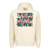 Sandshell floral i am street so look both ways before you cr Premium Hoodie - AdoDesignShop