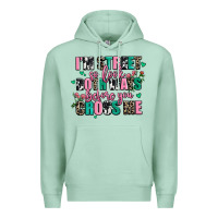 Seafoam floral i am street so look both ways before you cr Premium Hoodie - AdoDesignShop