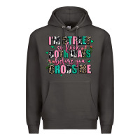 Smoke floral i am street so look both ways before you cr Premium Hoodie - AdoDesignShop