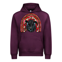 Mauve Wine valentines black angus  rainbow Urban Hoodie - JahusDesignShop