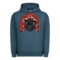 Pigment Midnight Navy valentines black angus  rainbow Urban Hoodie - JahusDesignShop