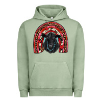Pigment Oil Green valentines black angus  rainbow Urban Hoodie - JahusDesignShop