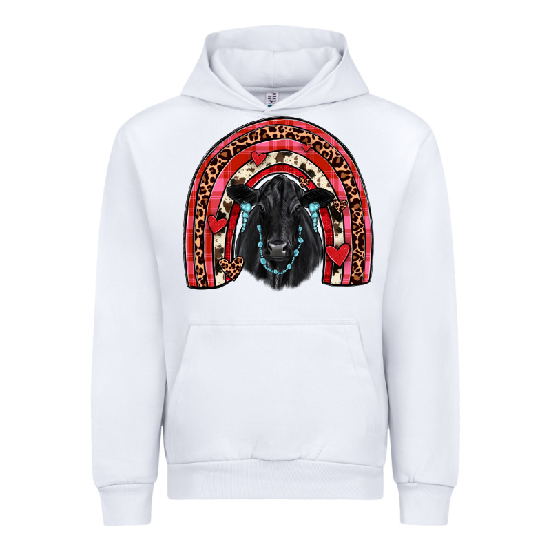 Valentines Black Angus  Rainbow Urban Hoodie by JahusDesignShop | Teevron