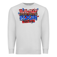 Dove Grey boom boom baby Premium Sweatshirt - Zillion Design Studio