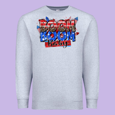 Boom Boom Baby Premium Sweatshirt Designed By Zillion Design Studio