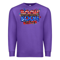 Purple boom boom baby Premium Sweatshirt - Zillion Design Studio