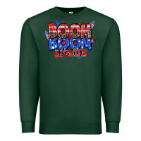 Sports Green boom boom baby Premium Sweatshirt - Zillion Design Studio