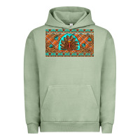 Pigment Oil Green Thanksgiving Turkey Urban Hoodie - Artiststas