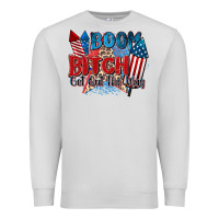 Dove Grey boom bitch get out the way Premium Sweatshirt - Zillion Design Studio