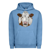 Pigment Pebble Blue simmental Urban Hoodie - JahusDesignShop