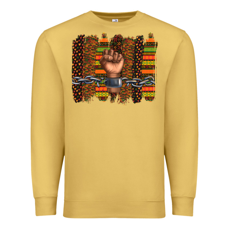 Black History Brushstroke Premium Sweatshirt by texasbilliewilder | Teevron