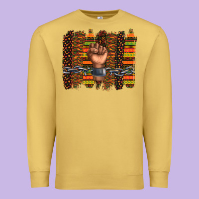Premium Sweatshirt black history brushstroke