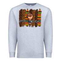 Heather Grey black history brushstroke Premium Sweatshirt - texasbilliewilder