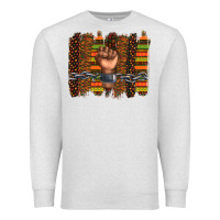 Oatmeal Heather black history brushstroke Premium Sweatshirt - texasbilliewilder