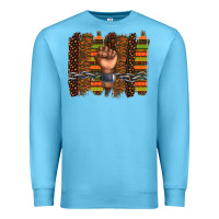 Ocean Blue black history brushstroke Premium Sweatshirt - texasbilliewilder